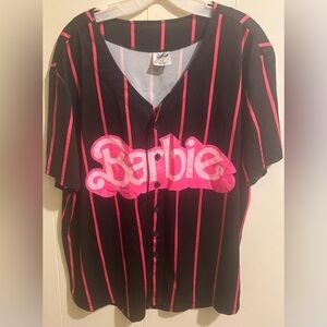 Women’s 1X button down Barbie jersey